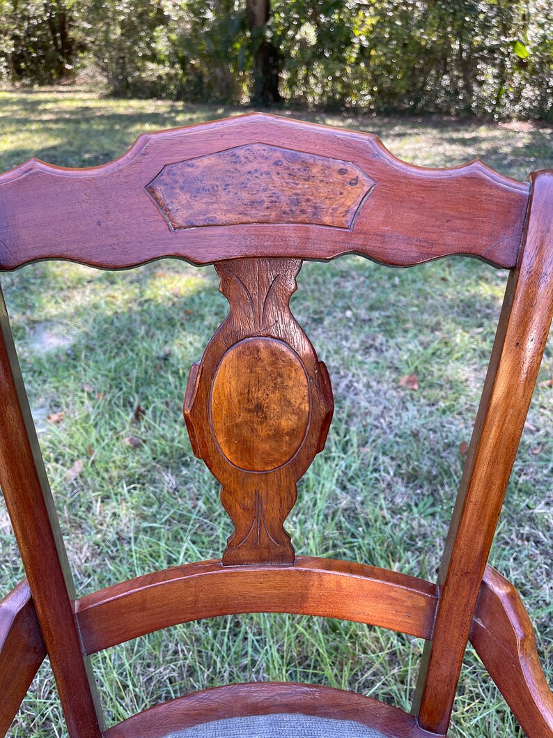 Vintage Chair Wood Chair Eastlake Furniture Antique Wood Etsy
