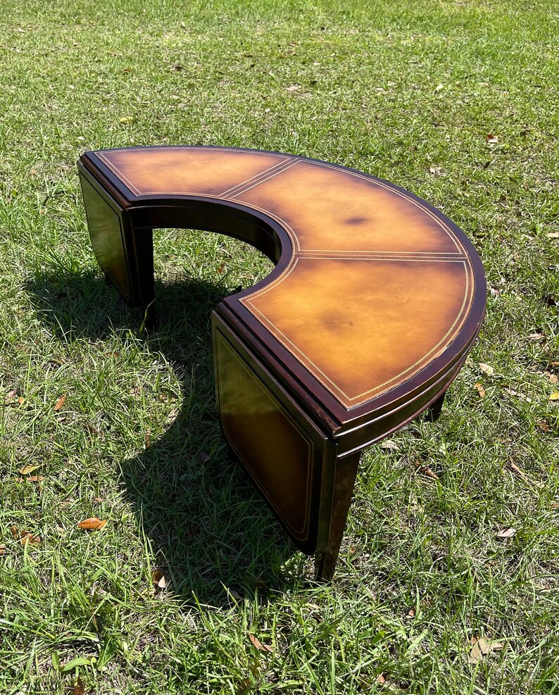 Stickley Coffee Table Leather Top Coffee Table Unique Etsy