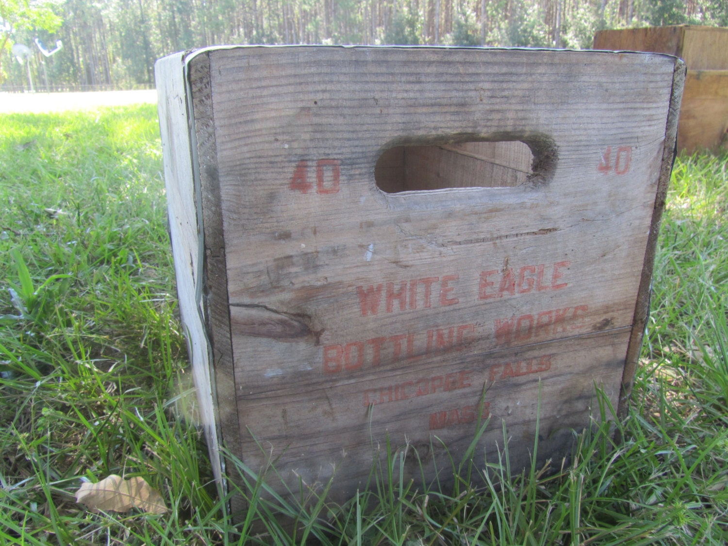 Wood Crate White Eagle Bottling Works Chicopee Falls Mass Etsy