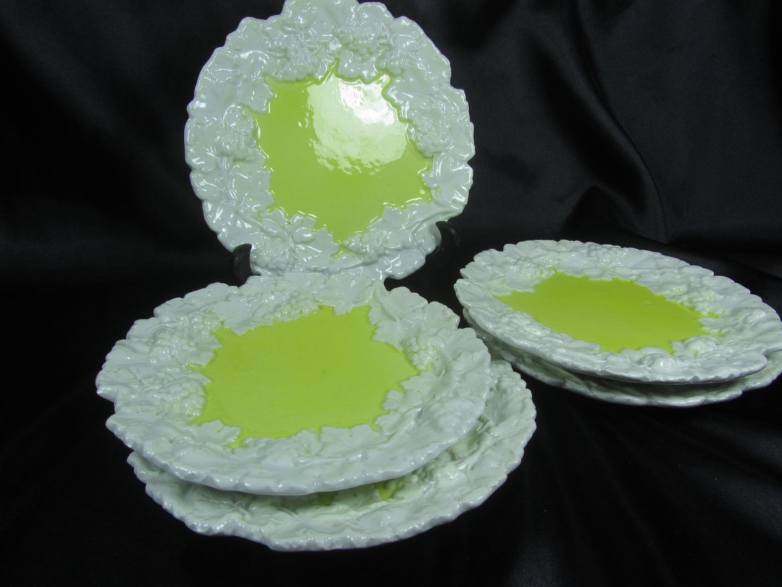 Vintage Plate Yellow Plate Ceramic Plate Decorative Plate Etsy