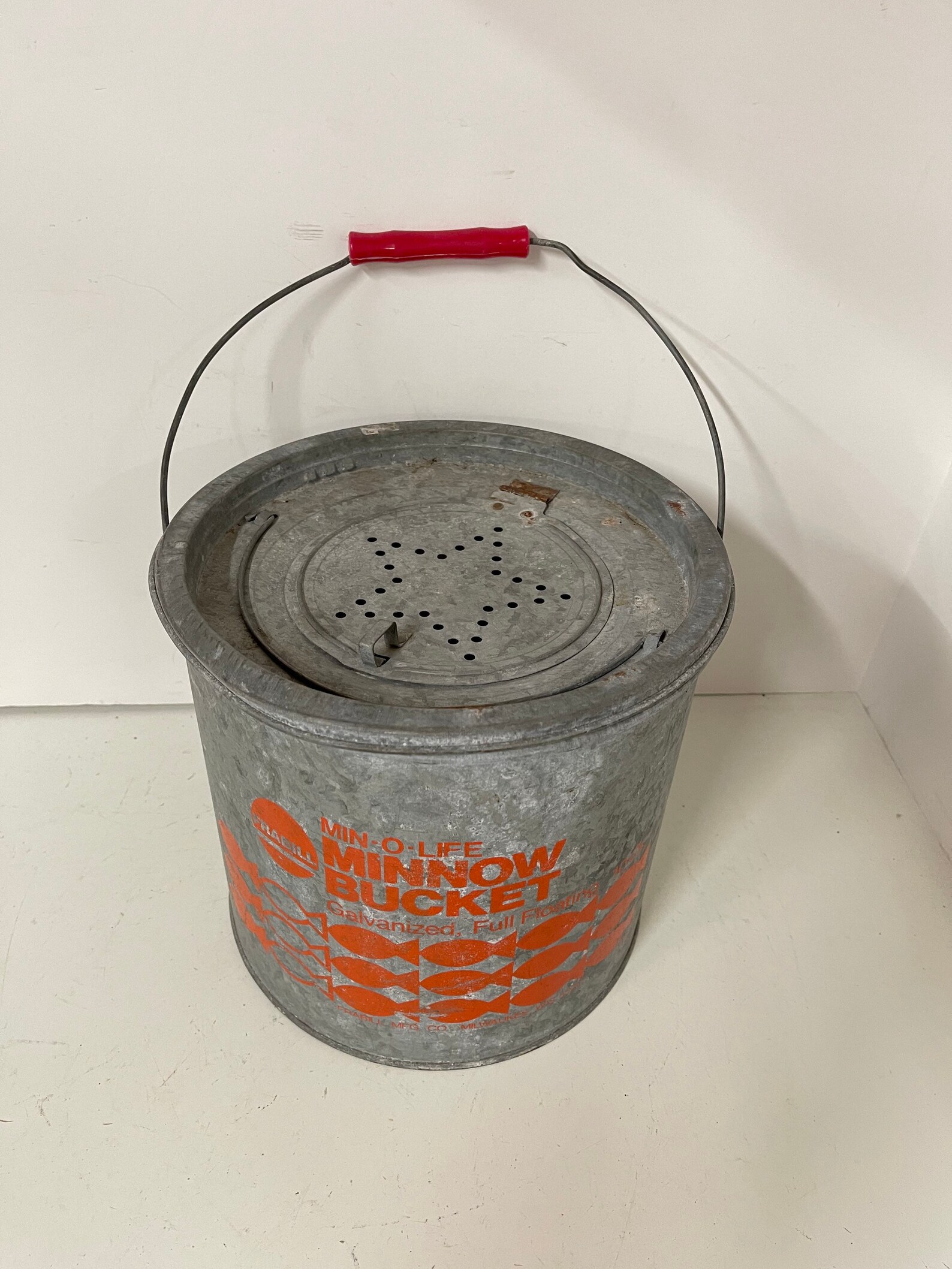 VINTAGE BAIT BUCKET Minnow Bucket Frabills Min O Life Etsy