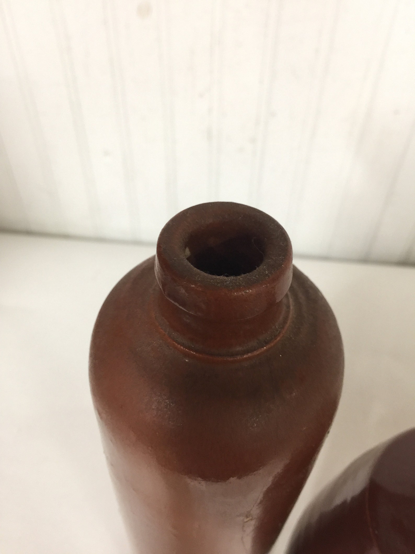 Antique Wine Bottle Crock Pottery Bottle Salt Glaze Crock Etsy