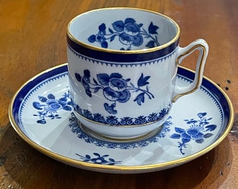 Tiffany and Co. Spode teacup and saucer set, gift, collectible tea cup, Spode Gold Trimmed Tea Set, Tea Cup, demitasse,