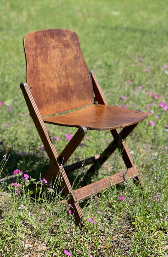 家具 Vintage American Seating folding  chair Vintage Folding Chair, American Seating, Grand Rapids