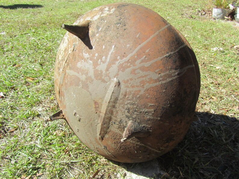ANTIQUE CAST IRON Cauldron Wash Pot Footed Pot Vintage Etsy
