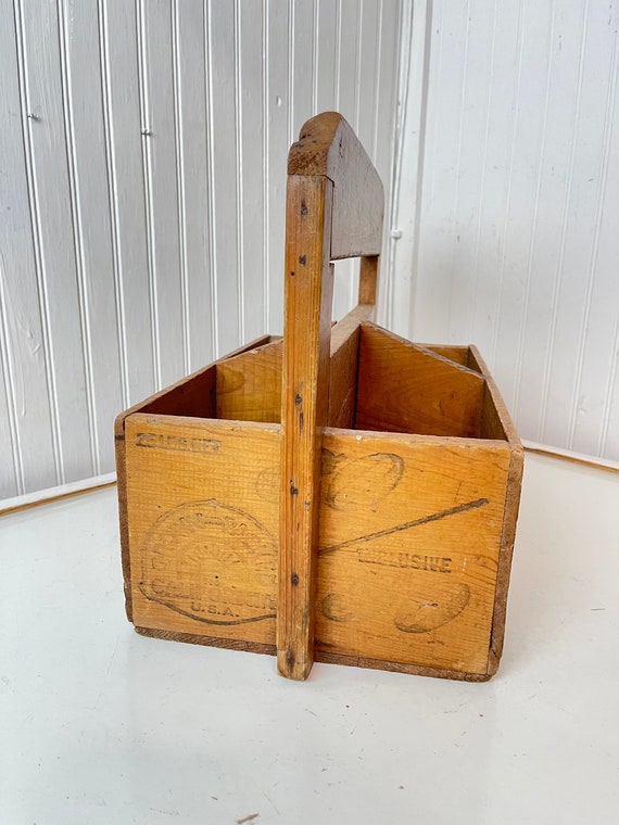 Wood Tool Box, Picnic Caddy, Vintage Box, Tool Caddy, Wood Centerpiece, Carpenters  Box, Vintage Tool Box, Planter, OOAK Box, Handmade Box 