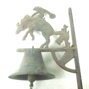 Vintage Brass Bell With Horseshoe Mount. Made in Japan