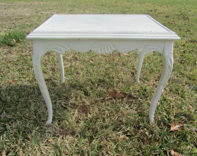 Shabby Chic Table End Table Ornate Side Table Vintage Table Etsy