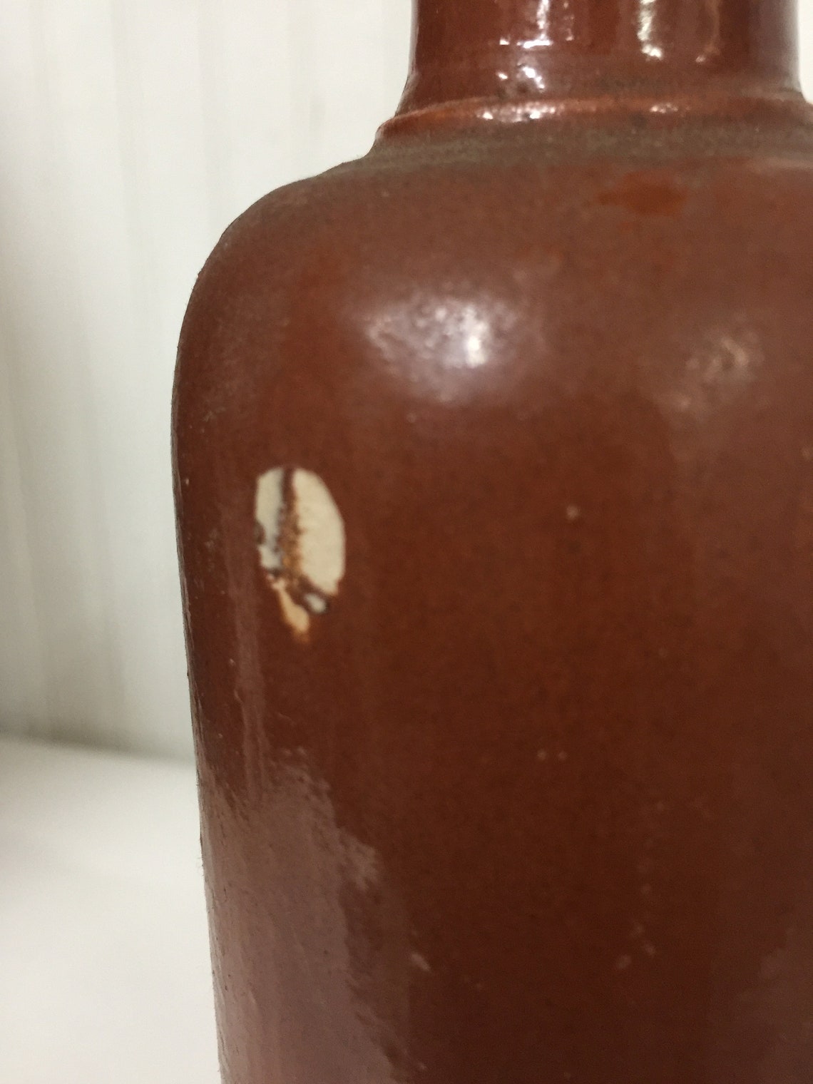 Antique Wine Bottle Crock Pottery Bottle Salt Glaze Crock Etsy