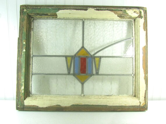 Stained Glass Window Shabby Chic Wall Art Leaded Image 0