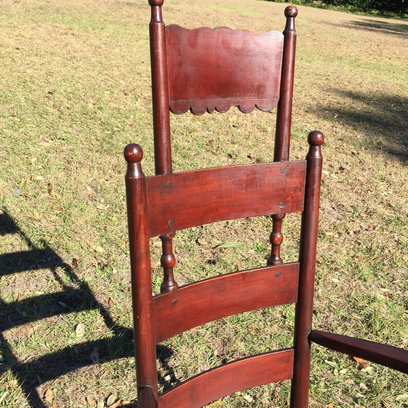 Antique Rocking Chair High Back Rocking Chair Antique Etsy