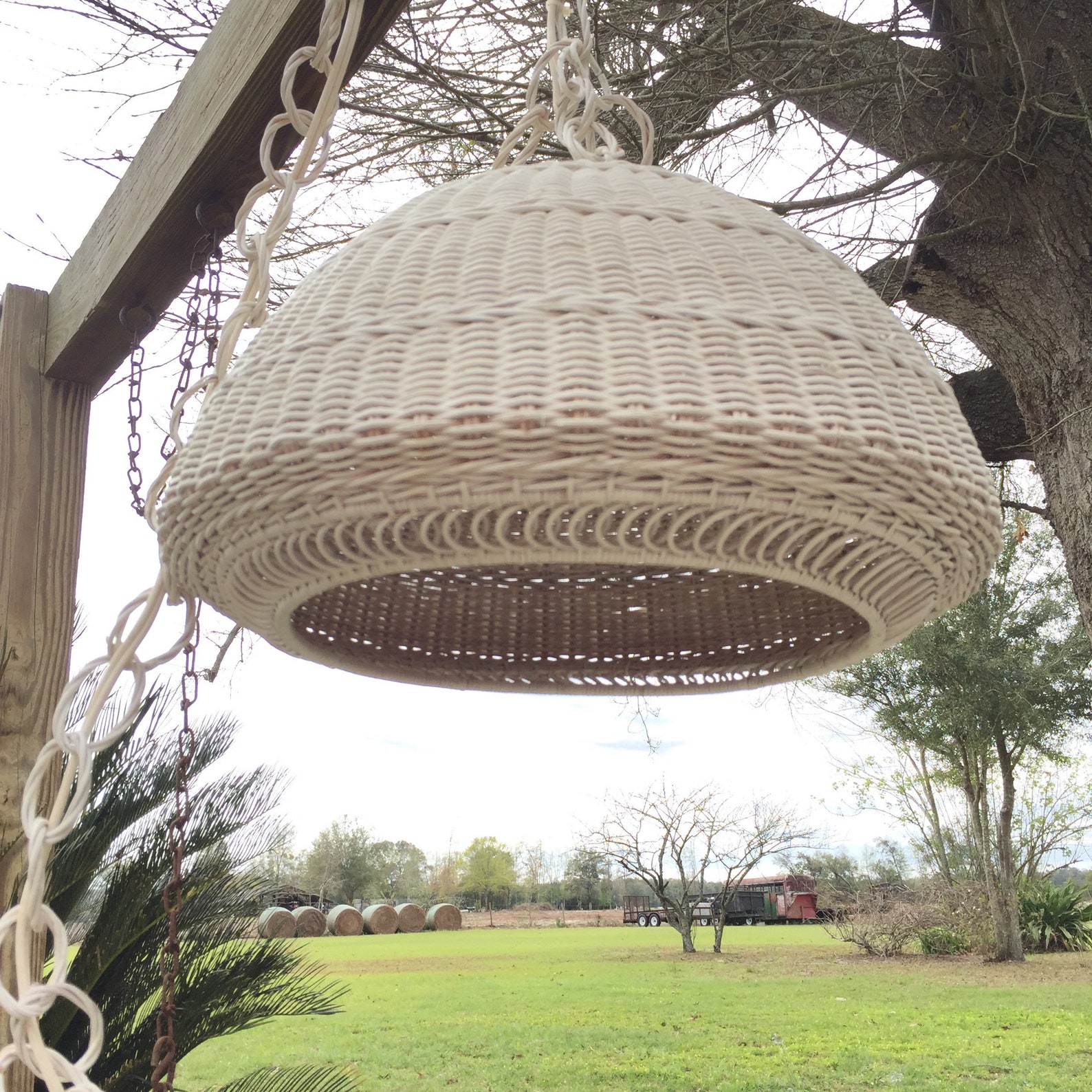 Vintage Wicker Lamp Swag Light Hanging Light Basket Light Etsy