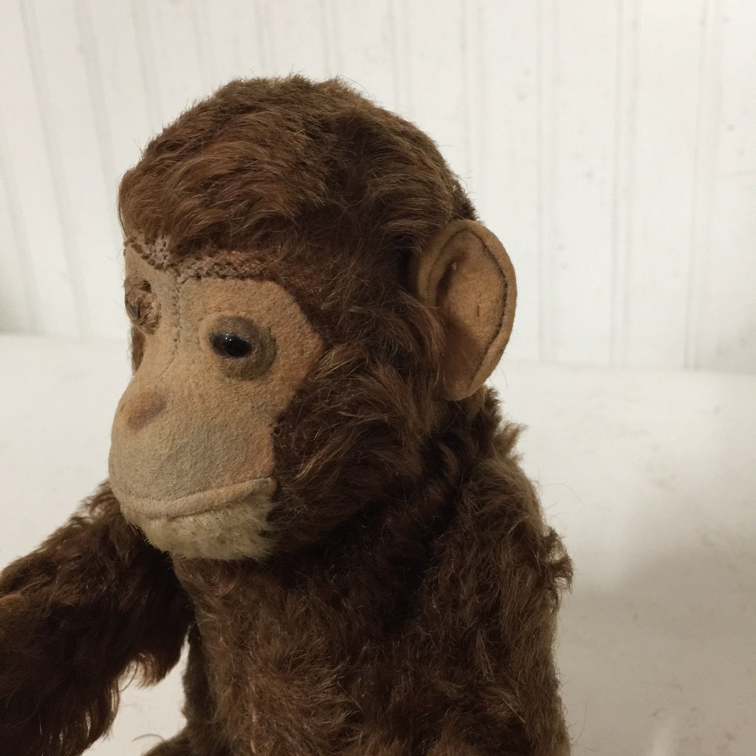 MONKEY, Vintage Steiff Chimpanzee ,vintage Stuffed Monkey