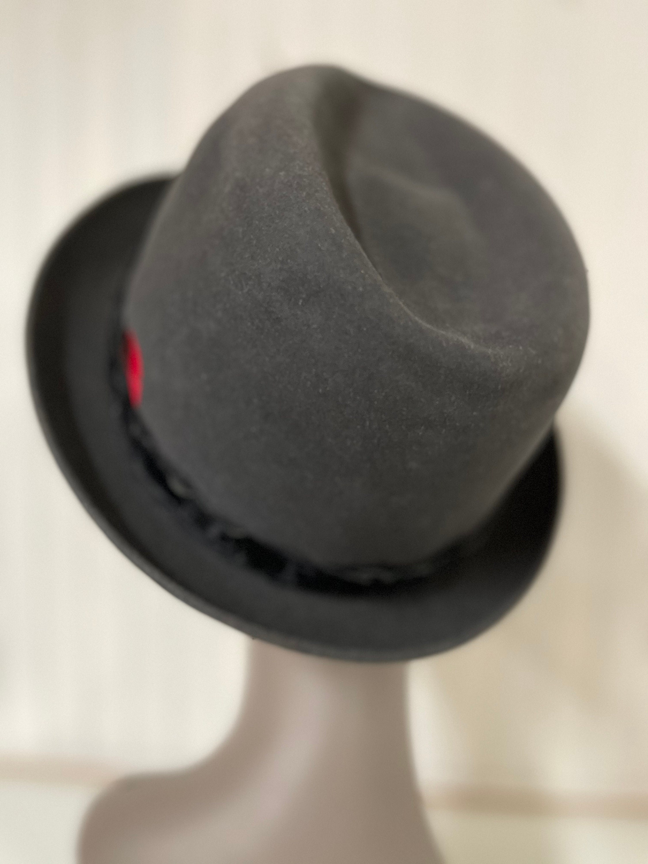 Vintage Hat,fedora Hat, Mens Hat, Hat, Fashion, Red Feather Vintage Hat,fedora Hat, Mens Hat, Hat, Fashion, Red Feather