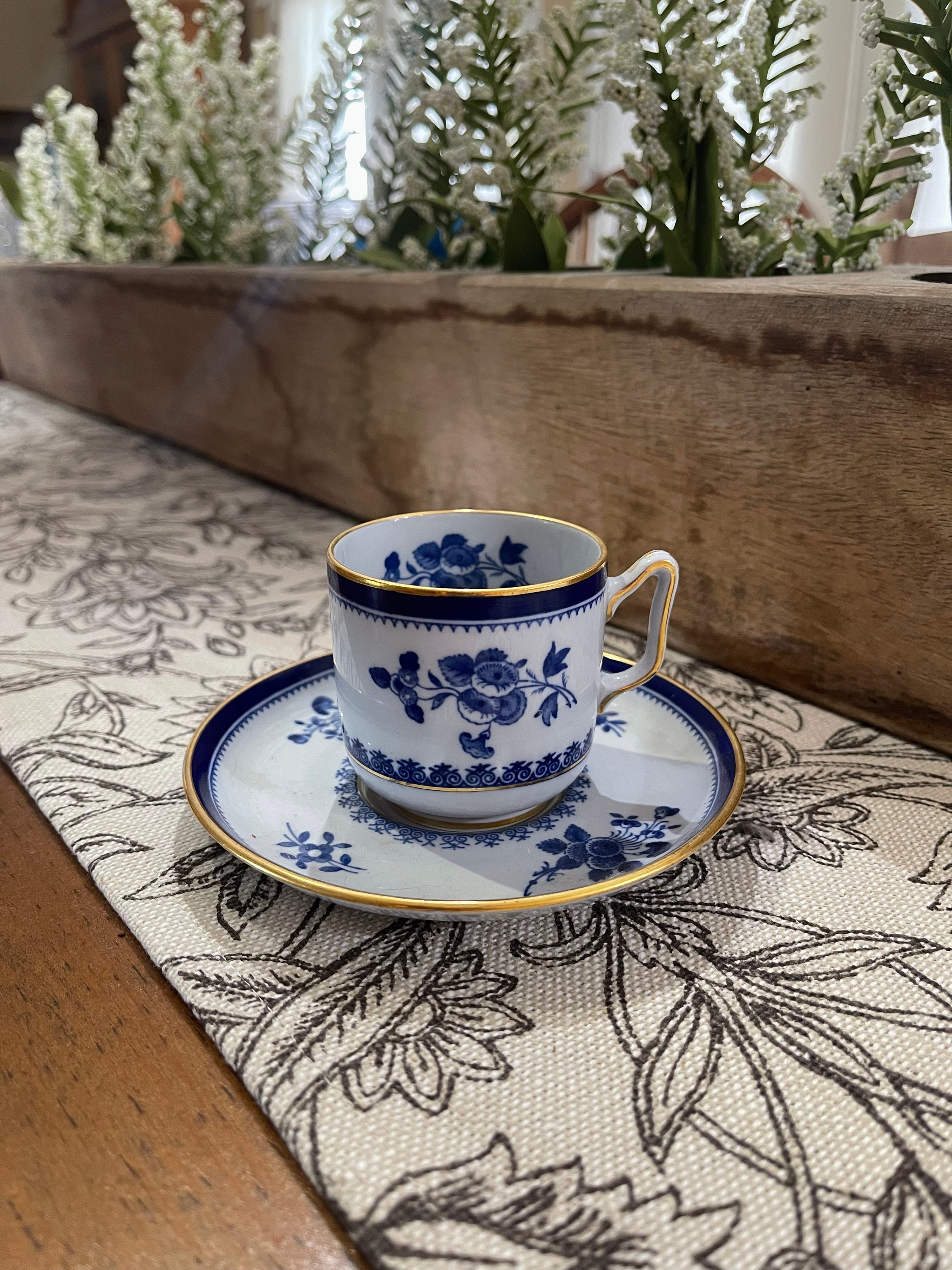 Tiffany and Co. Spode Teacup and Saucer Set, Gift, Collectible Tea
