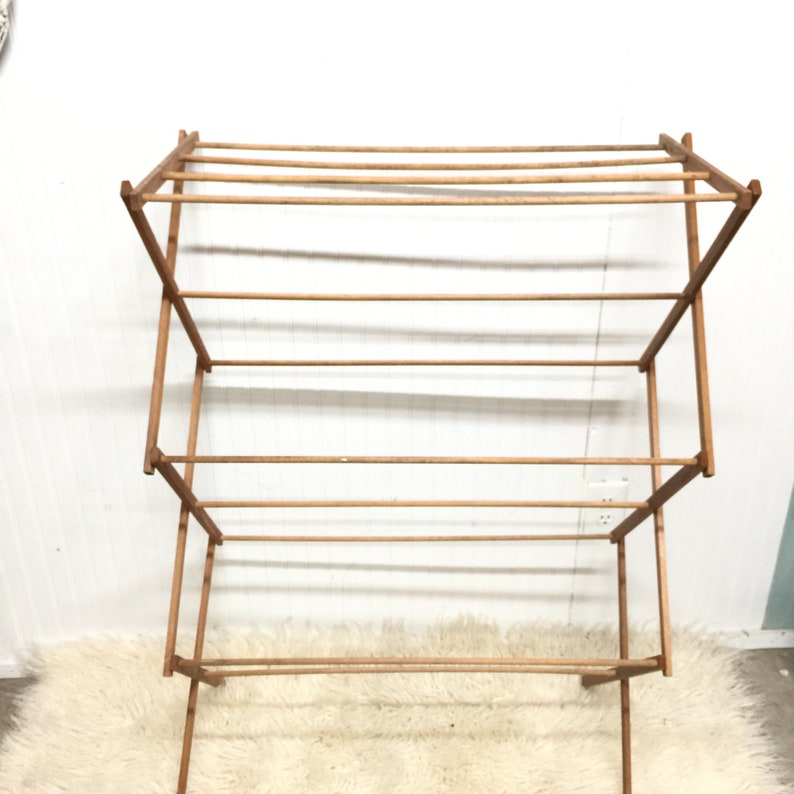 Vintage Drying Rack Wood Dryer Primitive Decor Antique Etsy