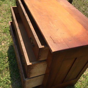 Antique solid wood Dresser, farmhouse furniture, chest of drawers, farmhouse decor, rustic, bedroom decor, solid wood, antique furniture, image 8
