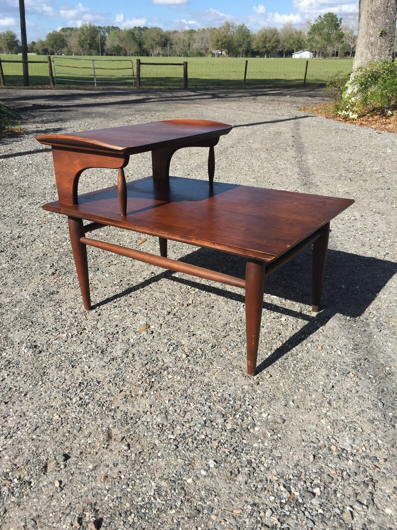 Danish Modern End Table Wood Side Table Mid Century Modern Etsy