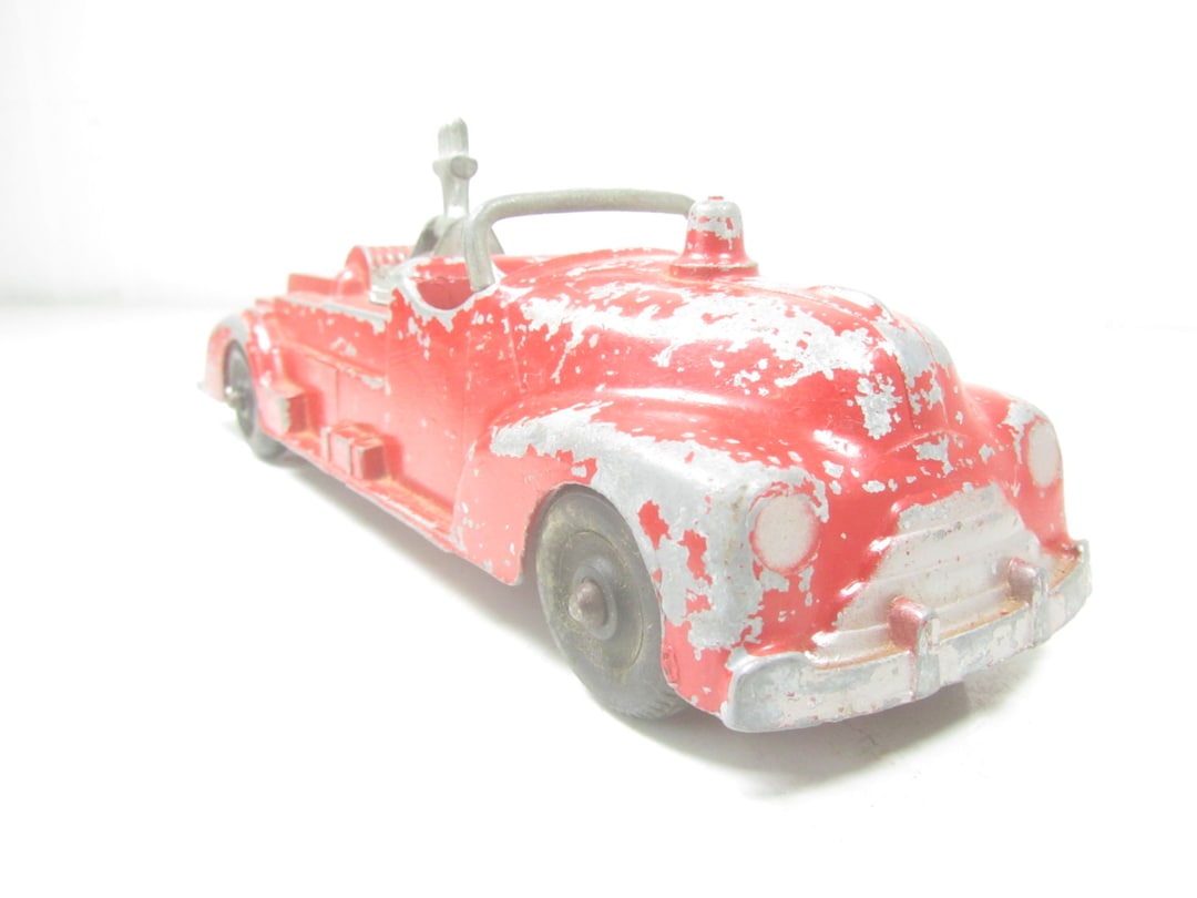 HUBLEY METAL Toy Fire Truck, Hubley Kiddie Toy, Vintage Toy Truck, Red