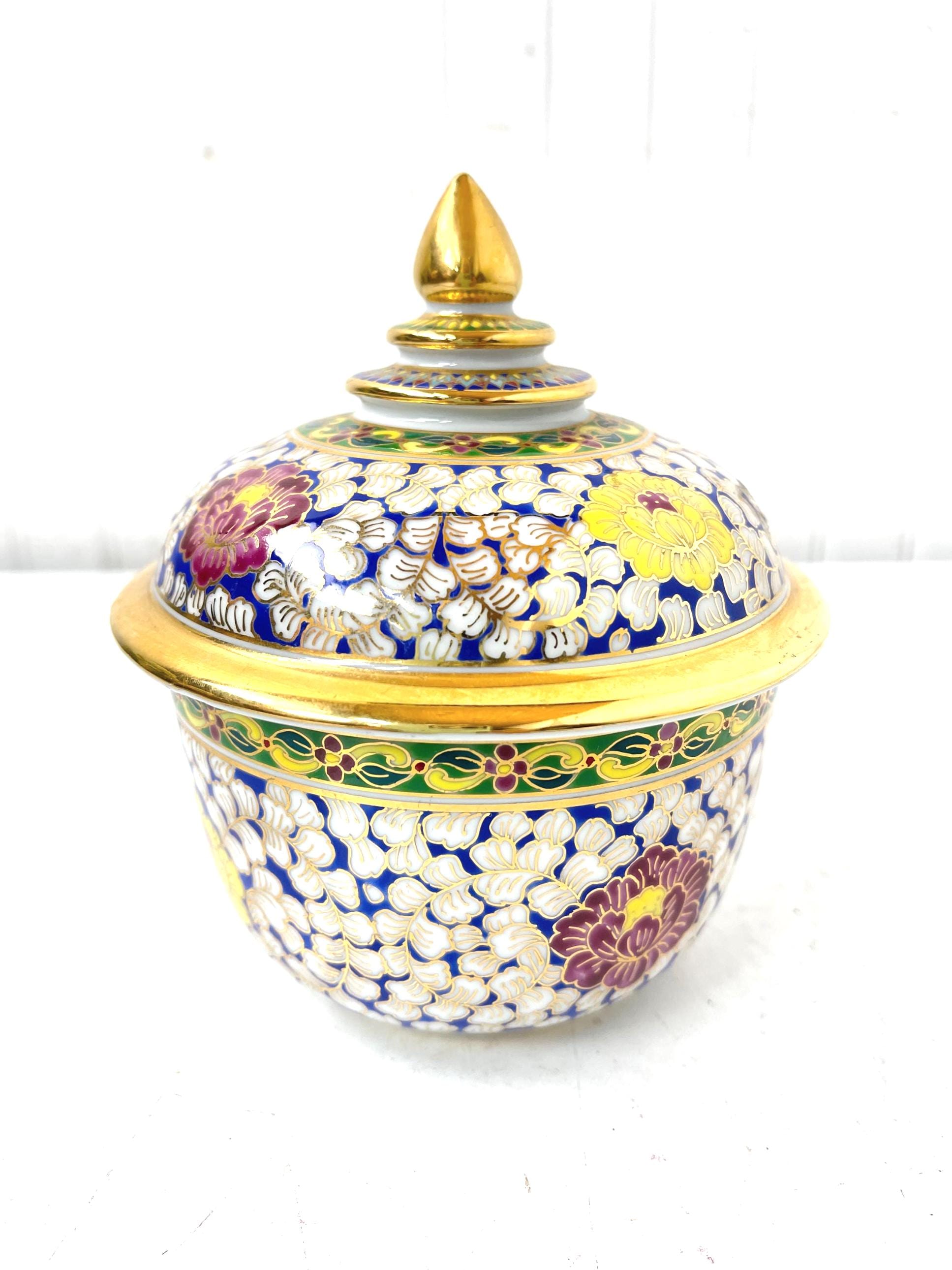 Thai Benjarong Vase - Etsy
