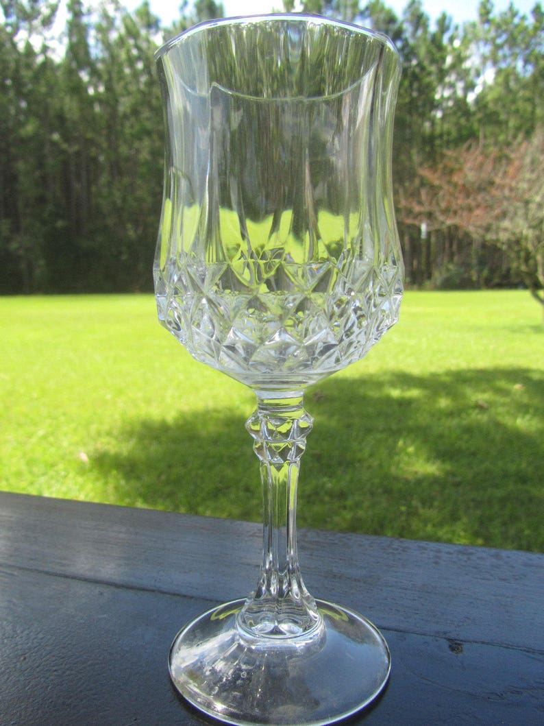 VINTAGE CRYSTAL WINE Glasses Wedding Wine Glass Set Set of Etsy