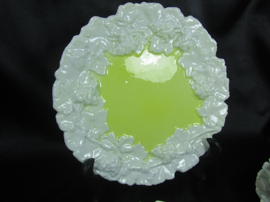 Vintage Plate Yellow Plate Ceramic Plate Decorative Plate Etsy