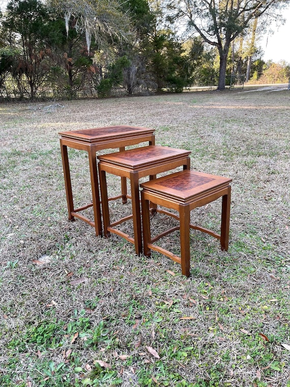 Vintage stacking tables deals