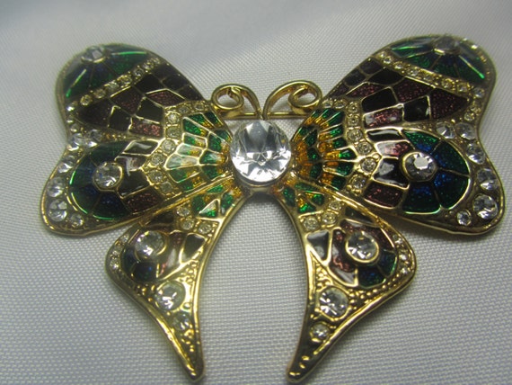 Vintage jewelry, ViINTAGE BROOCH, Vintage butterf… - image 3