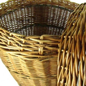 Wicker hamper,Basket, wicker basket, vegetable basket, round basket, medium basket, fruit basket, image 4
