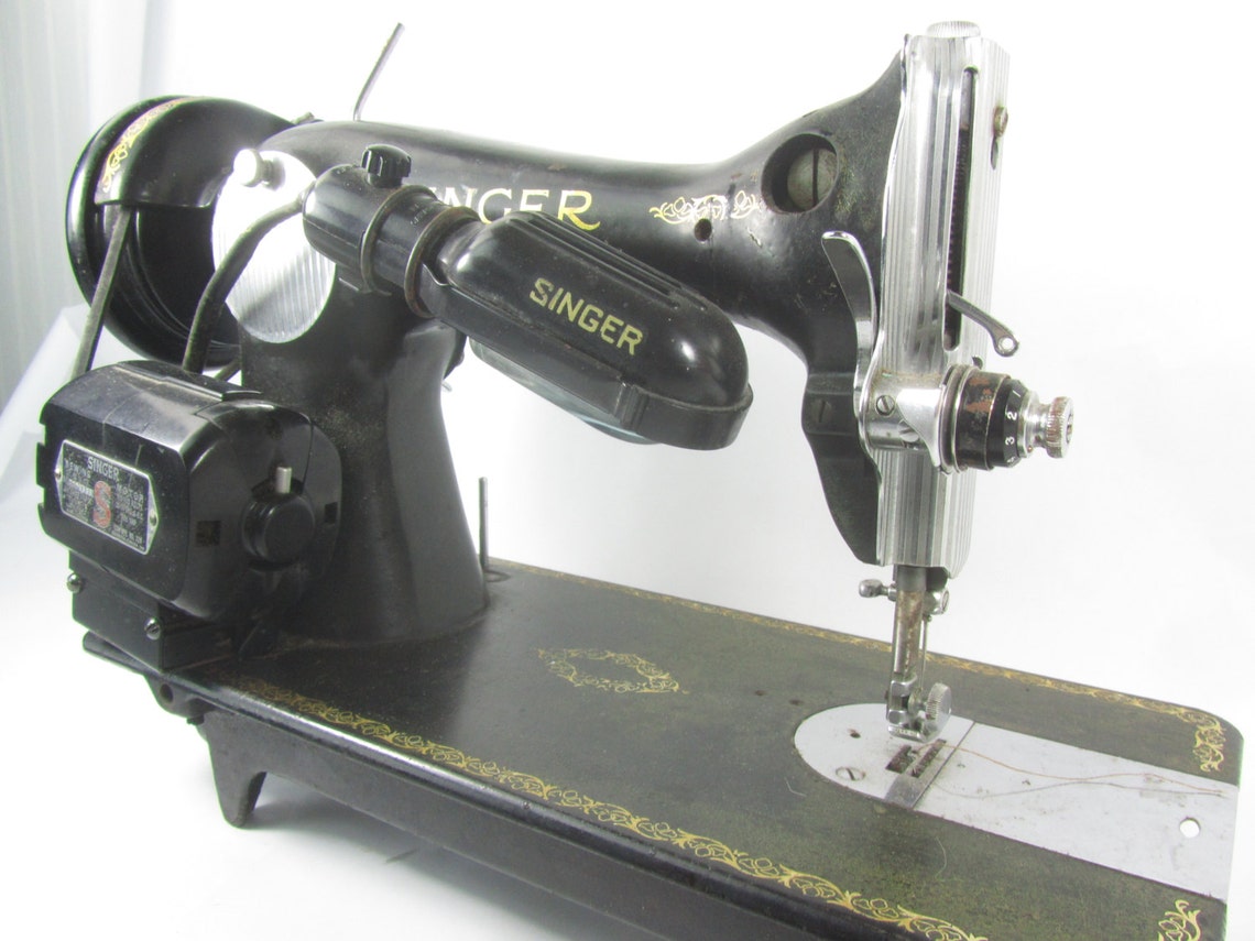 Vintage Singer Sewing Machine Black Victorian Antique Etsy