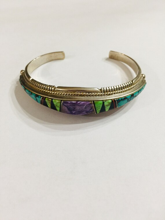 Vintage silver bracelet, J.Charley jewelry,Southwest jewelry 