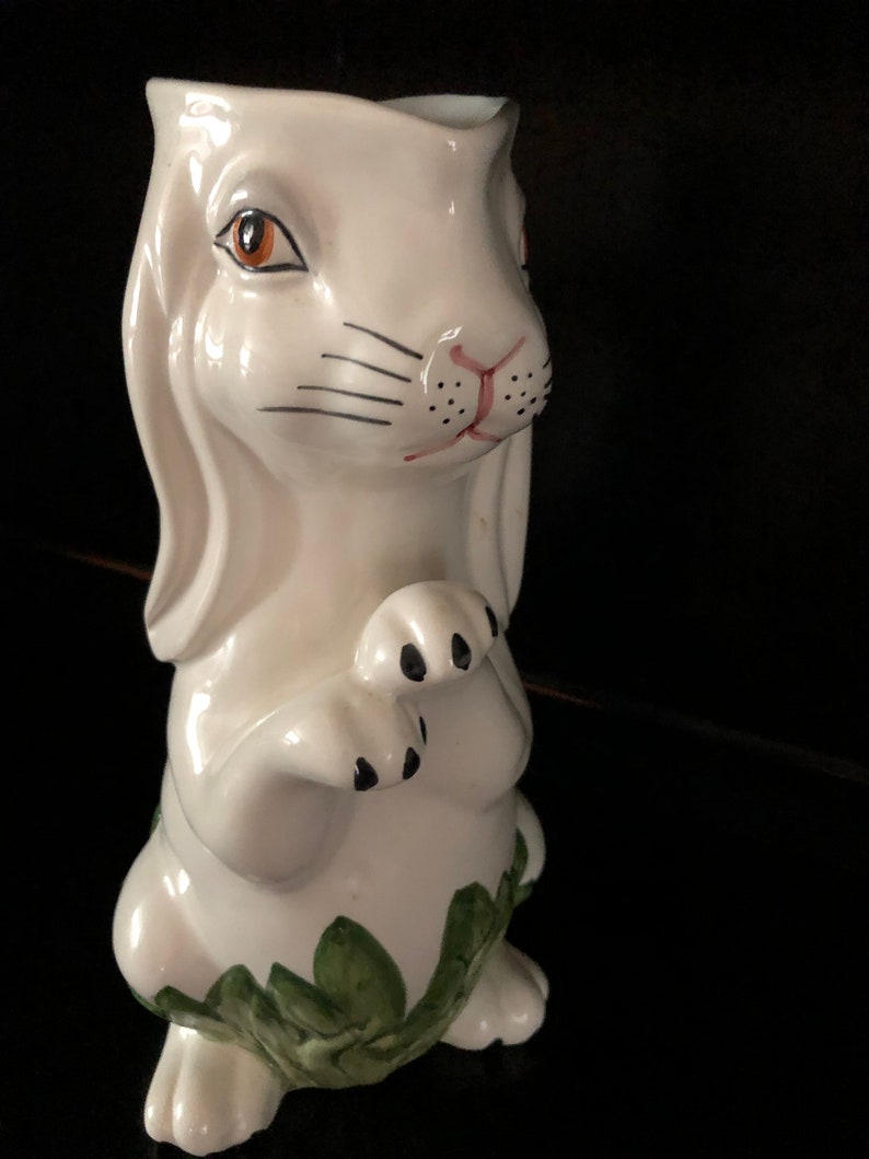 Vintage Porcelain Pitcher Mottahedeh Rabbit Pitcher Bunny - Etsy