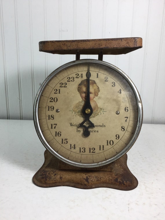 Vintage Scale Vintage Baby Scale Utility Scale Farmhouse Decor