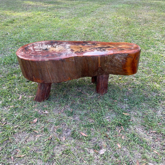 Pecky cypress 2024 coffee table