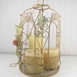 Vintage Birdcage , Metal Birdcage, Wedding Decor, Decorative Bird Cage ...