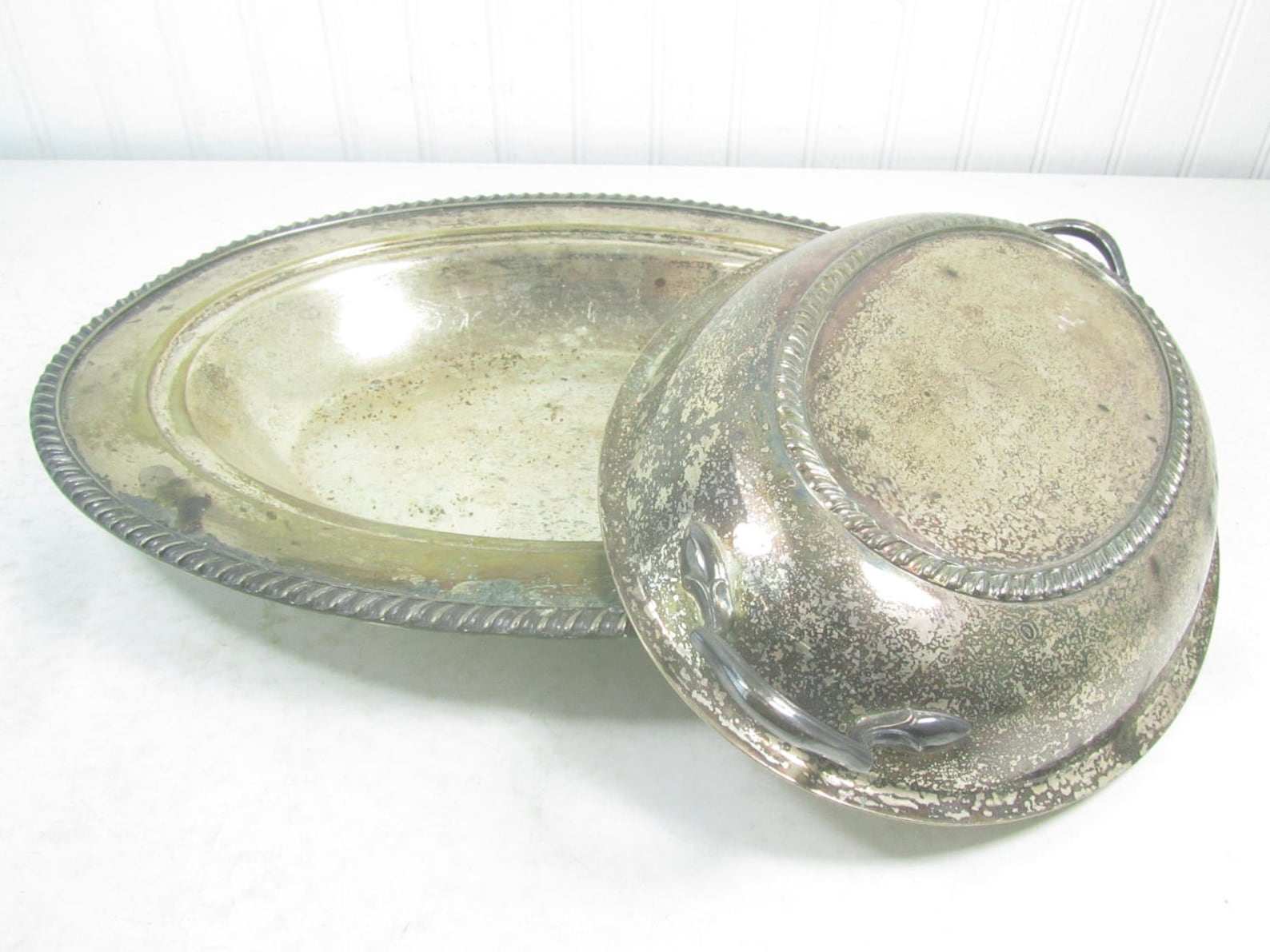 Vintage Silver Plate Serving Bowl With Lid Serving Dish Etsy