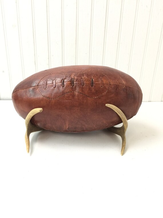 Antique Football Rugby Ball Vintage Sports Leather Ball Etsy