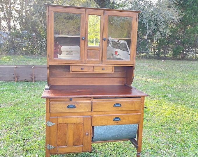 Antique Bakers Kitchen Wood Possum Belly