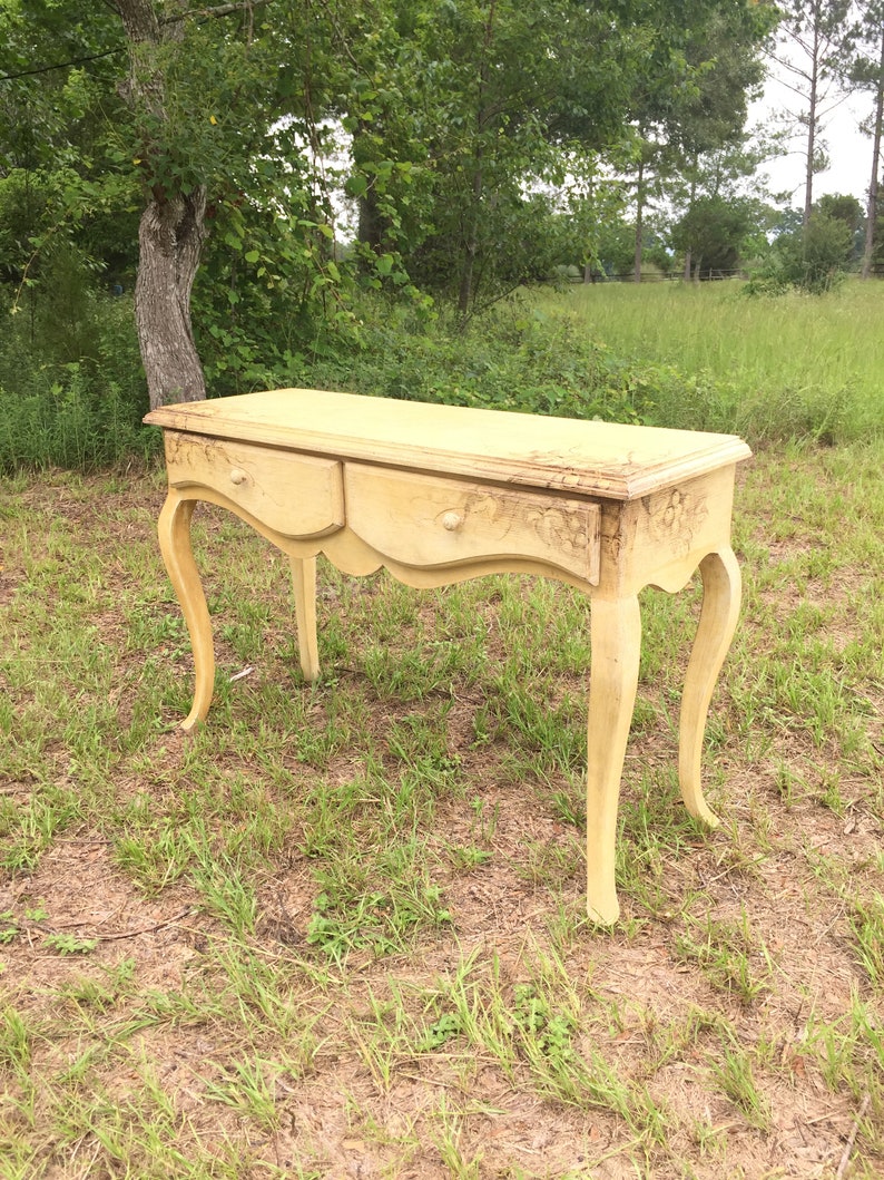 Vintage Table Entryway Table Sofa Table French Wood Table Etsy