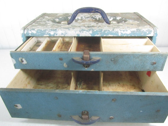 Vintage Metal Tackle Box, Blue Metal Box, Fishing Box, Tackle Box, Kennedy  Tackle Box -  Canada