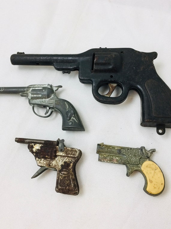 Pistolas de juguete vintage, juguete vintage, juguetes de estaño, pistola  de juego, coleccionables de juguetes, colección de juguetes, -  México