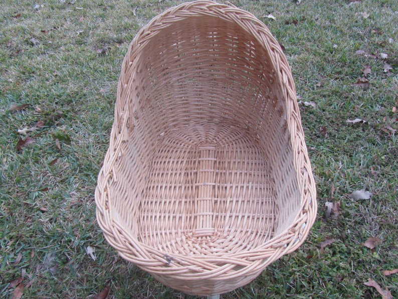 Vintage Table top photo prop tan wicker Etsy