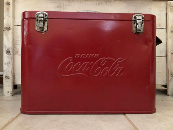 antigua nevera coca-cola enjoy original metal m - Compra venta en  todocoleccion