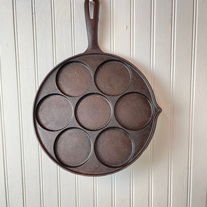 19 Holes Cast Iron Poffertjes Pan For