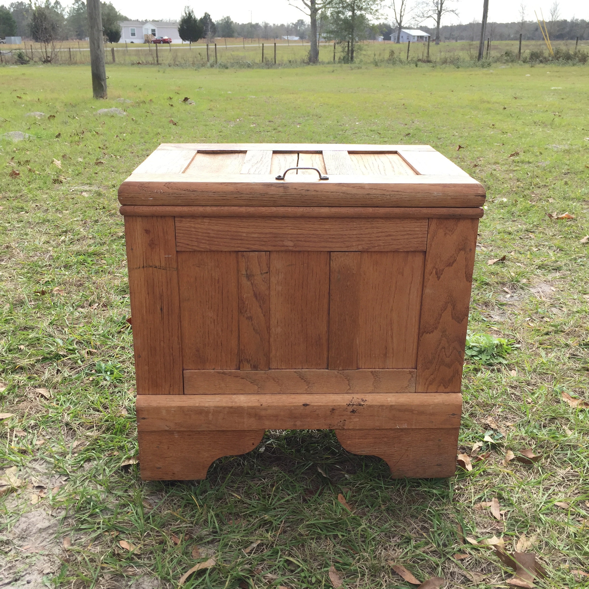 Antique Ice Box Oak Ice Box Tin Lined Ice Box Farmhouse Decor