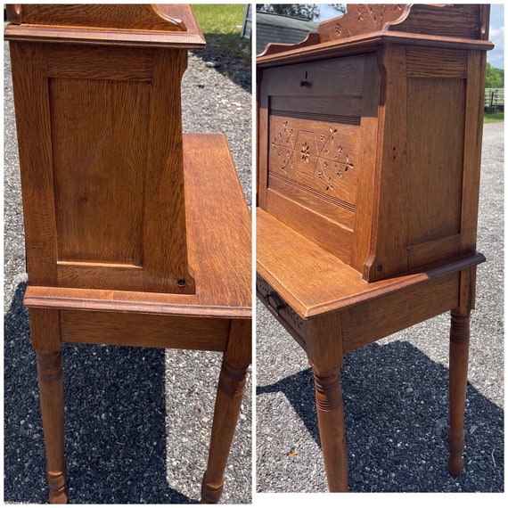 Antique Desk Primitive Writing Desk Plantation Desk Fall Front