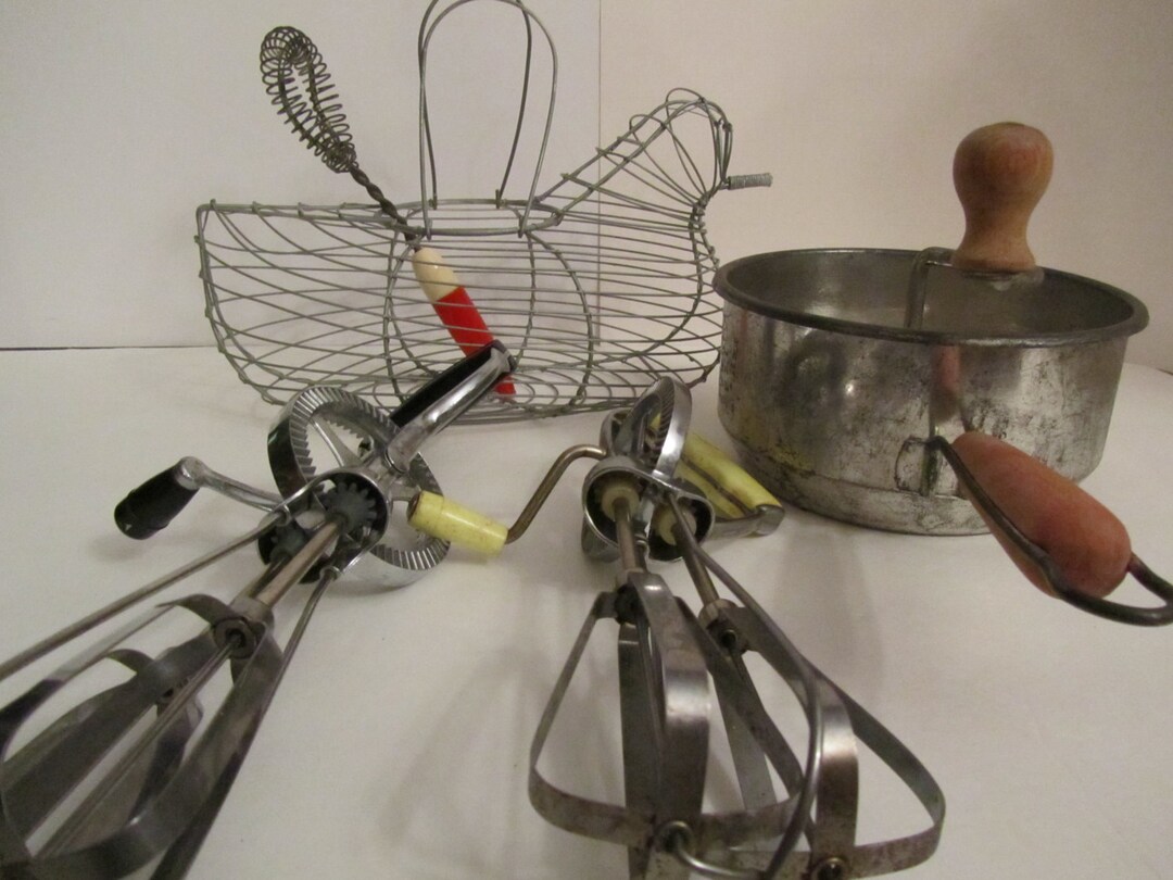 Vintage Kitchen Utensils , Kitchen Collectible , Food Mill, Stainless ...