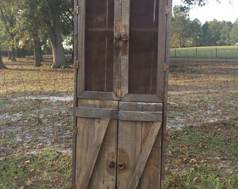 Vintage pie safe, kitchen cabinet, pantry, china hutch, reclaimed  wood, barnwood, kitchen  furniture, farmhouse furniture, farmhouse decor