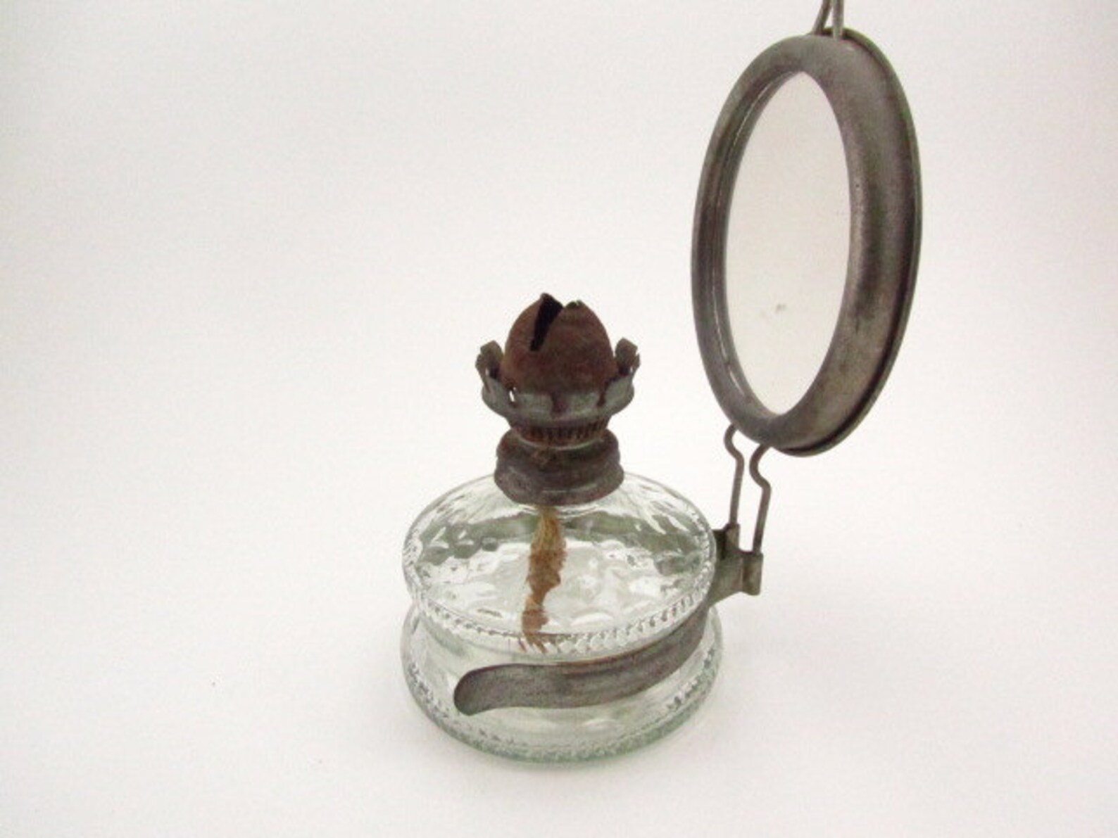 VINTAGE OIL LAMP Mirror Oil Lamp Glass Oil Lamp Vintage Etsy