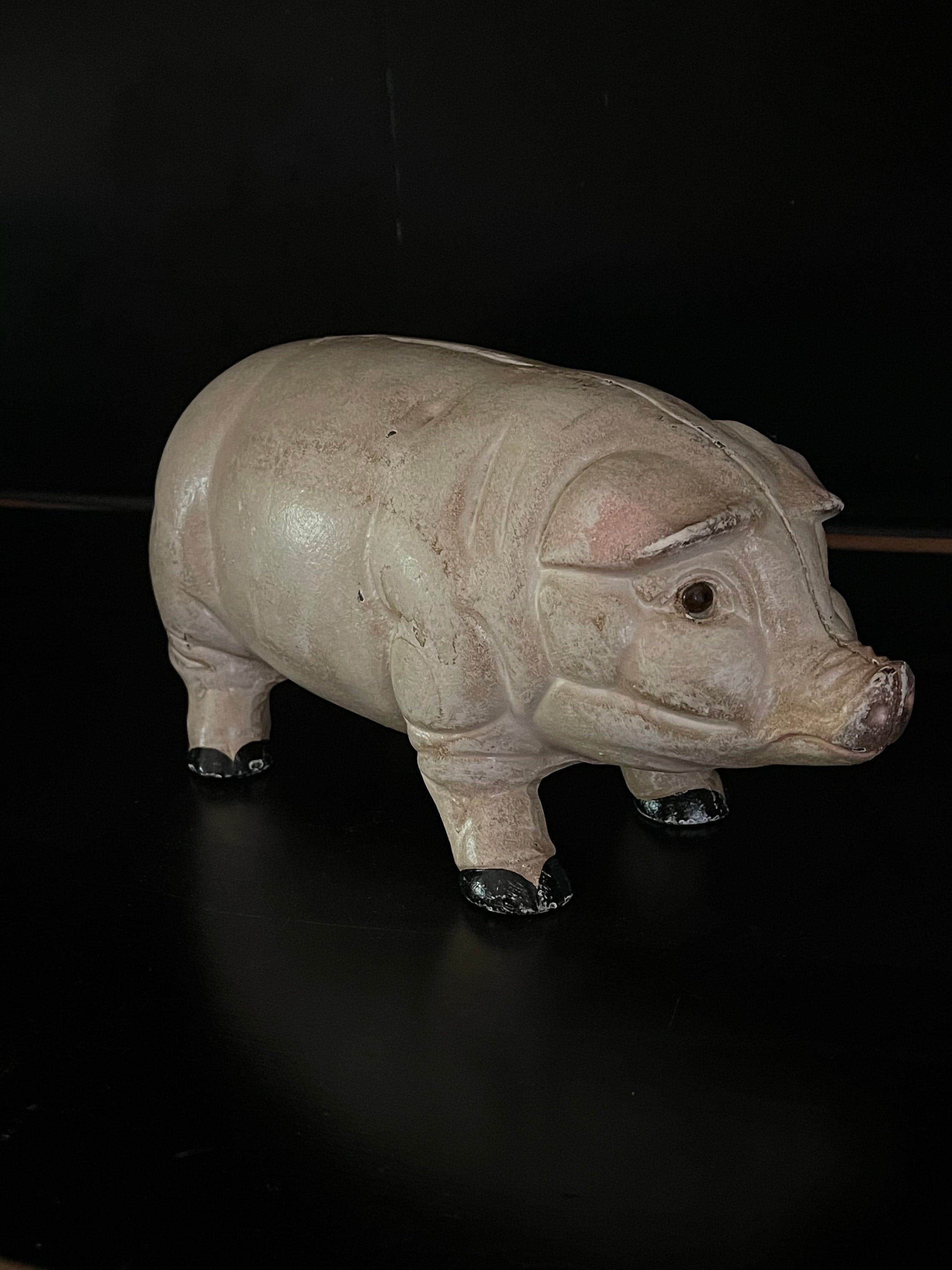 VINTAGE CAST IRON PIG BANKブタ貯金箱 ヴィンテージ鋳鉄